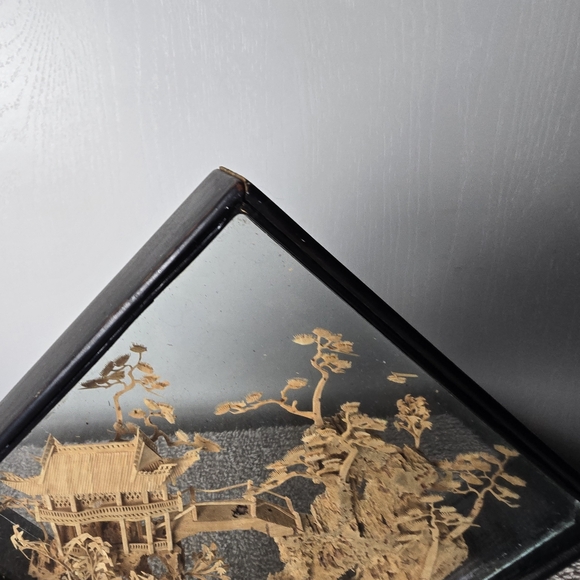 Vintage Chinese Cork Diorama Storks - Picture 10 of 13
